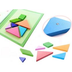 Tangram Voor Kinderen Magnetisch Puzzel 3D Blokken | Magneetblokken 7 el.
